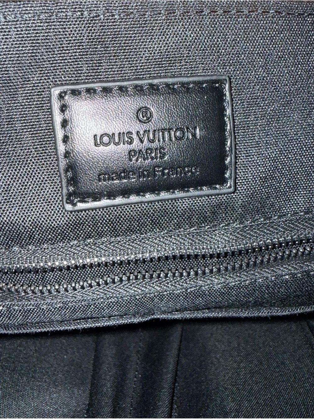 Louis Vuitton Black Embossed Monogram Drawstring Backpack - Picture 6 of 6